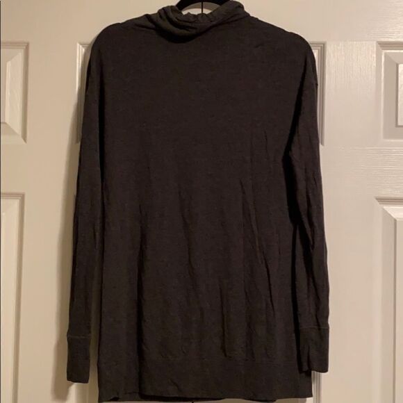 Gap Body Charcoal Grey Slouchy Neck L/S Top - Picture 7 of 7